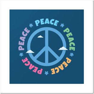 peace symbol Posters and Art